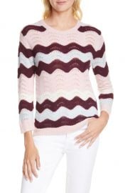 LoveShackFancy Ariella Zigzag Alpaca  amp  Wool Blend Sweater   Nordstrom at Nordstrom